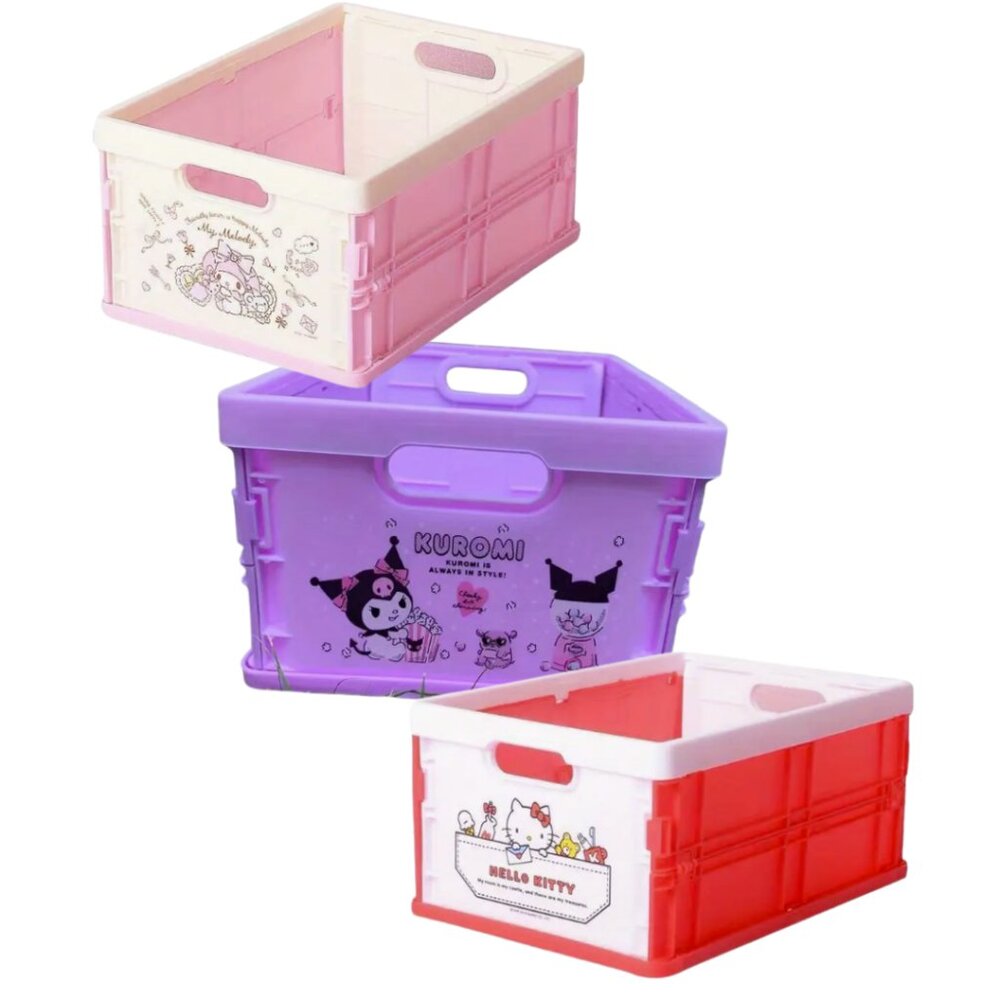 Hello Kitty Storage Collapsible Crate Choose (One) Character NWT